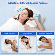 Pain Relief Cervical Pillow for Neck Support,Adjustable Ergonomic Pillow Cozy Sleeping,Odorless Orthopedic Memory Foam Pillows,Contour Bed Pillow for Side Back Stomach Sleeper