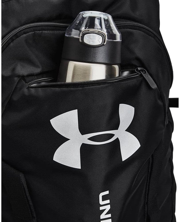 Under Armour Unisex-Adult Undeniable Sackpack , Black (001)/Metallic Silver , One Size Fits Most