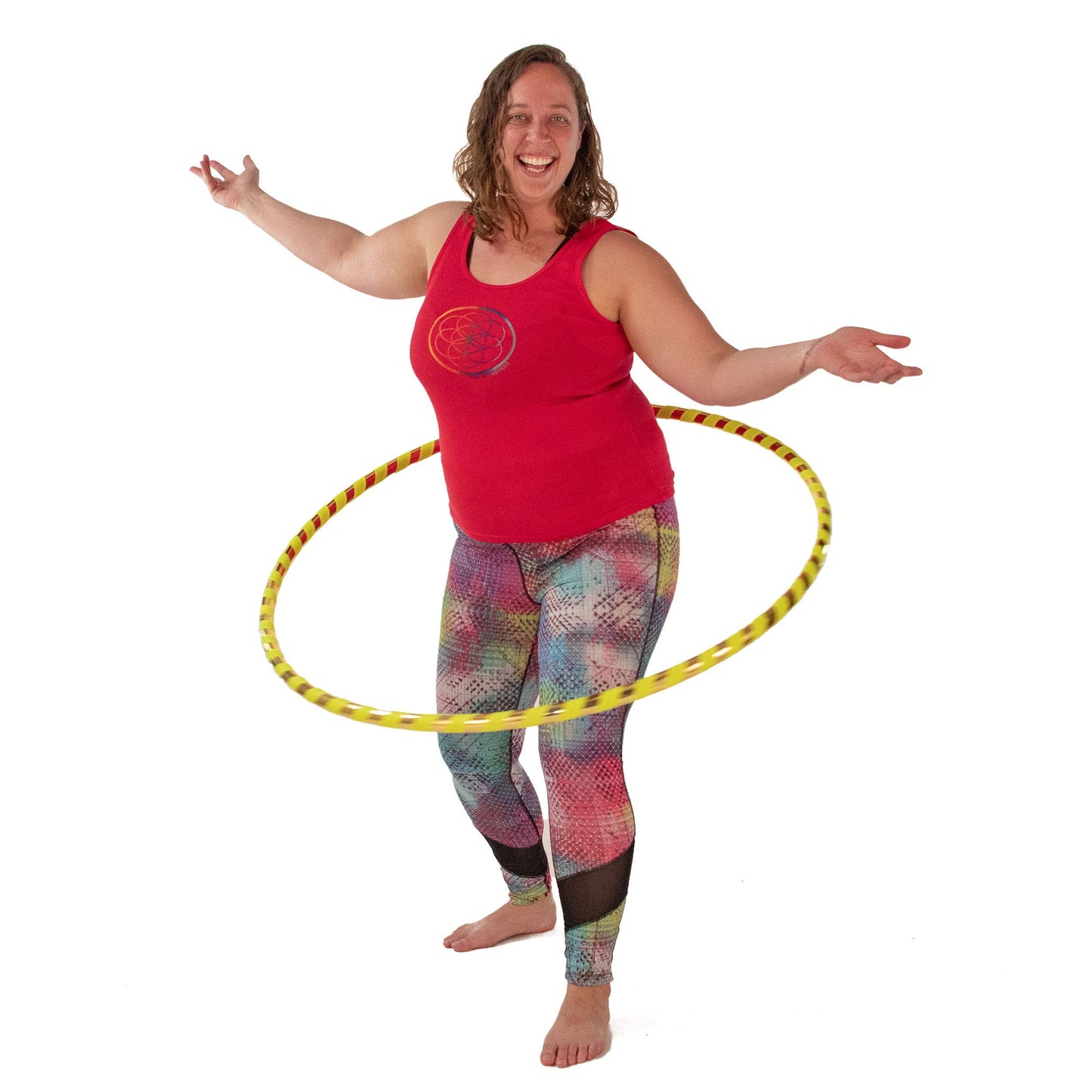 The Spinsterz Beginner Hoop: Weighted Fitness Hula-Hoop for Adults Weight Loss, Waist Exercise Ring for Cardio & Core, Multiple Sizes, Quality Hula Shaper for Beginners, Hand Made in USA