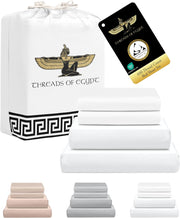 100% Egyptian Cotton Sheets King Size | 400 Thread Count | CEA Gold Seal Certified | Ultra Soft | Cooling for Hot Sleepers | 18" Deep Pocket | King Size [White]