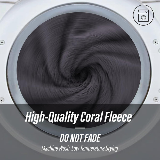 MOONQUEEN Ultra Soft Towel Set-Quick Drying-2 Bath Towels 2 Hand Towels 2 Washcloths - Microfiber Coral Velvet Highly Absorbent Towel for Bath Fitness, Bathroom, Sports, Yoga, Travel(Dark Grey, 6 Pcs)