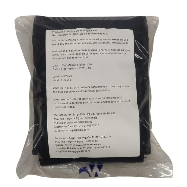 Wonder Care Left Right Shoulder Immobilizer Arm Sling Elastic Brace for Clavicle Collar Bone Dislocation Subluxation Shoulder stabilizer Compression Brace After Rotator Cuff Surgery