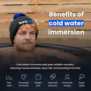 The Cold Pod Insulated Cold Plunge Tub Bundle - 85Gal Ice Bath Round Tubs with Energy Saving Multi-Layer Cover - Chiller Compatible&Silver Reflective