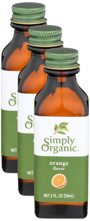 Simply Organic Orange Flavor, 2 Ounce Glass Jar, Tart Citrus Flavor for Desserts, Smoothies, Tea, and More