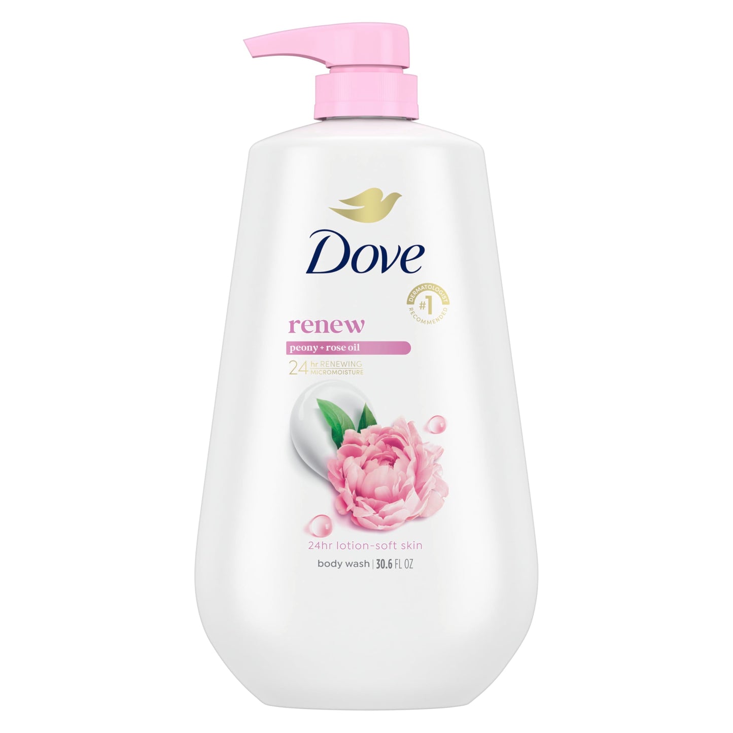 Dove Body Wash with Pump Pamper Shea Butter & Vanilla for 24hr Lotion-Soft Skin Moisturizing Skin Cleanser with No Sulfates No Parabens 30.6 oz