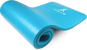 ProsourceFit Extra Thick Yoga and Pilates Mat ½” (13mm), 71-inch Long High Density Exercise Mat with Comfort Foam and Carrying Strap