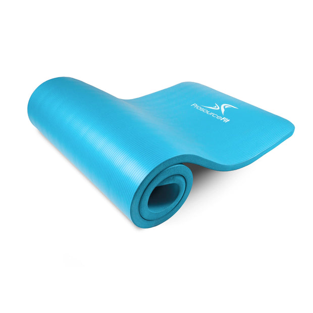 ProsourceFit Extra Thick Yoga and Pilates Mat ½” (13mm), 71-inch Long High Density Exercise Mat with Comfort Foam and Carrying Strap