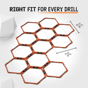Yes4All Hex Agility Rings/Speed Rings with Carrying Bag – Hexagon Rings, Agility Hurdles for Agility Footwork Training