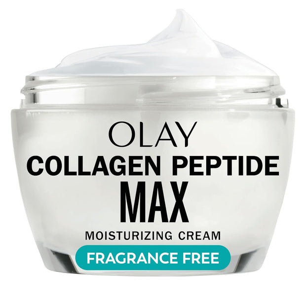 Olay Collagen Peptide Face Moisturizer, Firming Cream for Women, Fragrance-Free, Non-Greasy - Hydrating, Anti-Aging, Anti-Wrinkle, Smoothing of Fine Lines, Tightening Skin Care - Niacinamide, 1.7 Oz