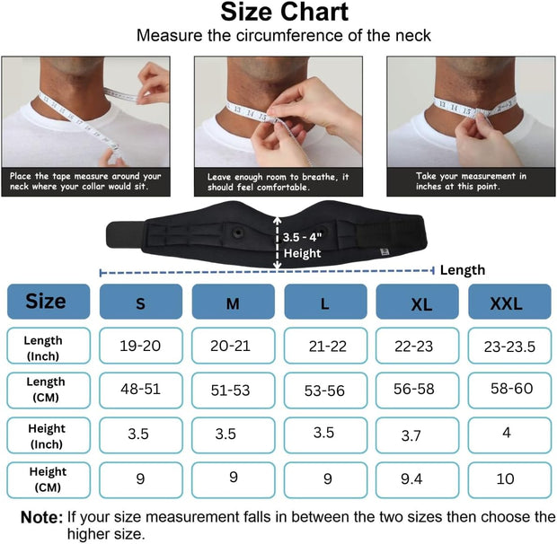 Wonder Care Neck Brace for Sleeping Cervical Collar Adjustable Neck Support Brace Relief Cervical Spine Pressure Ideal for Travel, Office Workers & Neck Injury Recovery, X-Large