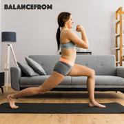 Yoga Mat 1-Inch Extra Thick High-Density Exercise Mat with Non-Slip Surface & Carry Strap for Men & Women Tear-Resistant Pilates Workout Mat for Home Gym, Floor Fitness