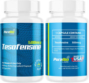 TESO & 5-Amino Capsule Bundle: Teso+ 500mcg Cognitive Function & 5A-1-Molecule 50mg NAD+ Activator, Metabolic & Wellbeing Support, 2 Bottles(90 Capsules), USA Made