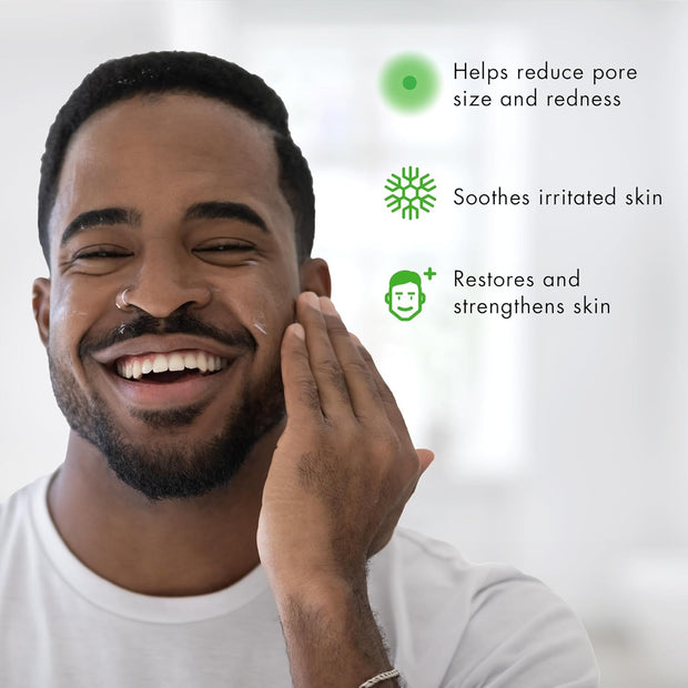 Tiege Hanley Mens Acne Serum for Face - Lightweight Facial Acne Serum with Salicylic Acid, Granactive Complex & Tea Tree Oil for Blackheads, Open Pores & Redness - Moisturizer for Oily Skin