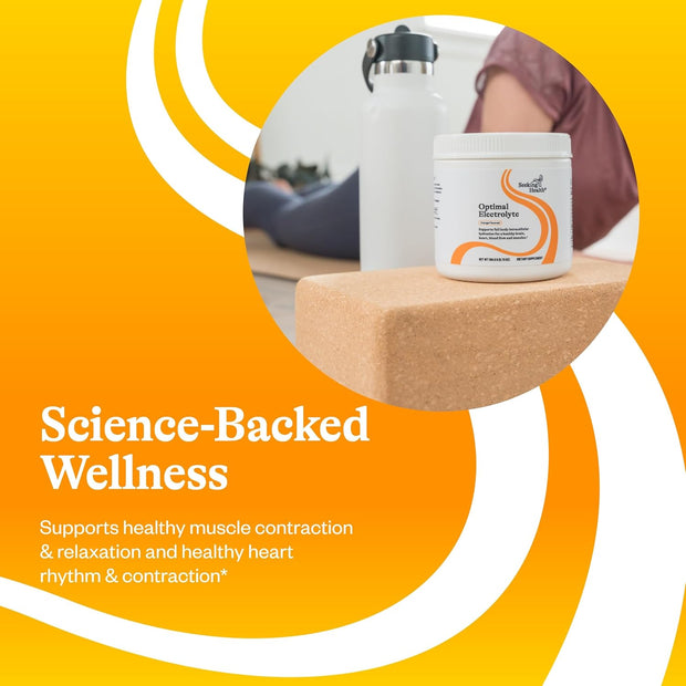 Seeking Health Optimal Electrolyte Powder, Berry Flavor, Healthy Energy and Endurance Support, Promotes Hydration and Healthy Muscles, Vegan and Vegetarian (30 Servings)*