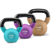 Yes4All Kettlebells 5lbs-65lbs & Kettlebell Sets Adjustable Weights, Kettlebell for Weight Training, Home Workout Equipment with Secure Grip for High Rep, Exercise Equipment