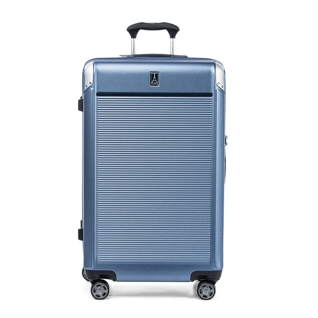 Travelpro Platinum Elite Hardside Expandable Checked Luggage, 8 Wheel Spinner, TSA Lock, Hard Shell Polycarbonate Suitcase, True Navy Blue, Checked Large 28-Inch