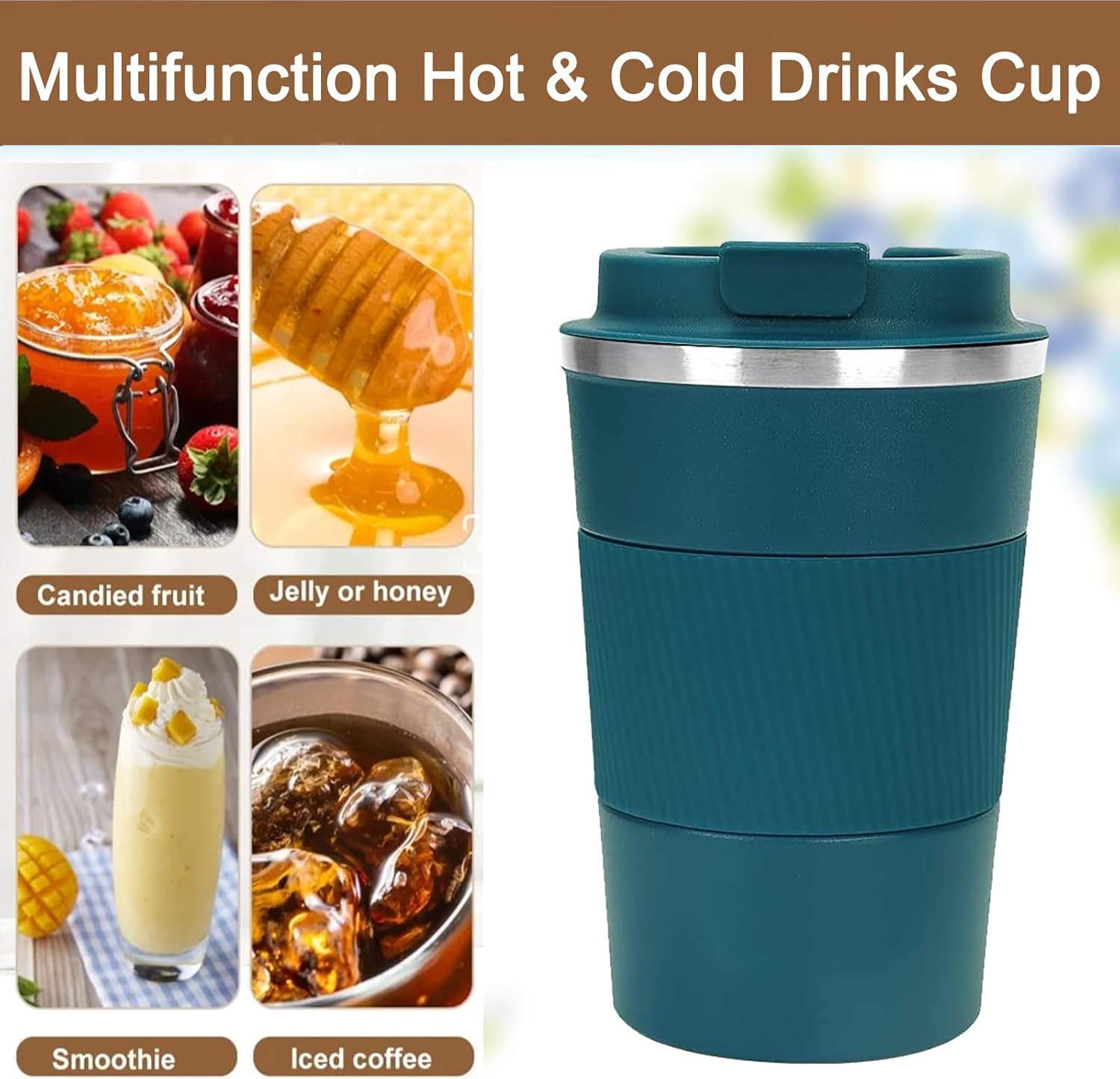 Coffee Mug 12oz - Insulated Travel Mug Spill Proof with Leakproof Lid Vacuum Stainless Steel Travel Coffee Mug Water Tumbler to GO, Reusable Coffee Cup for Men and Women for Hot & Cold Drinks
