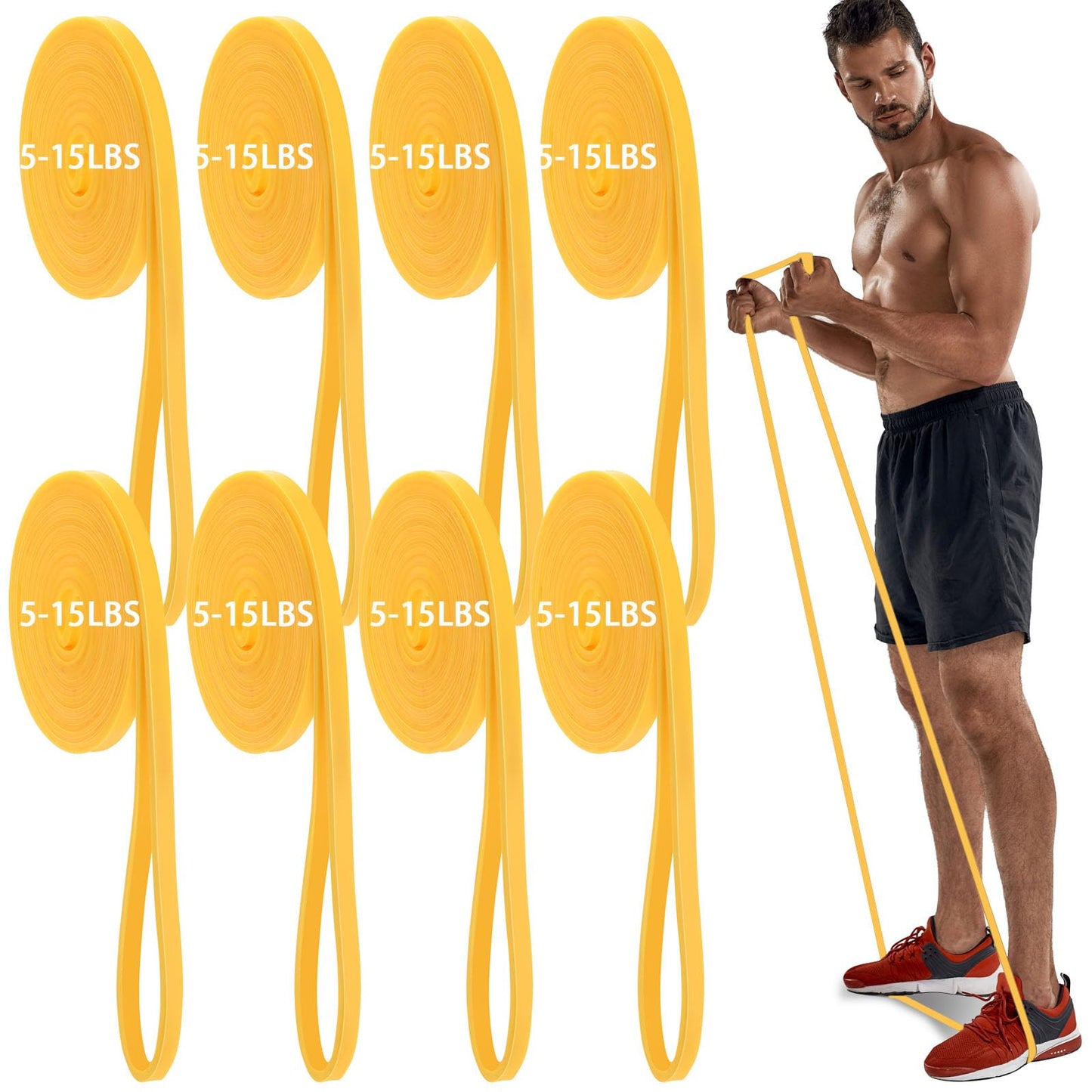 8 Pcs Resistance Bands Pull up Bands Pull up Assistance Bands Exercise Workout Bands for Working Out Muscle Training Physical Therapy Muscle Training Men and Women