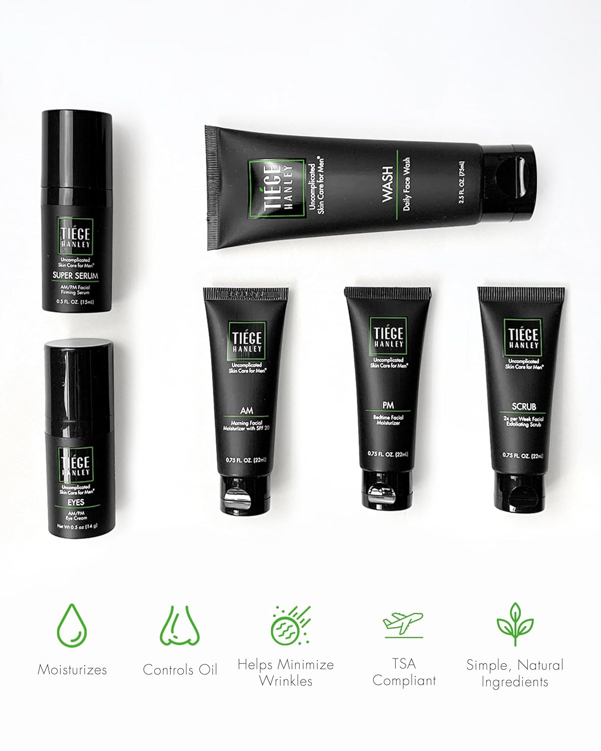 Tiege Hanley Level 3 Routine + Glycolic Pads Bundle