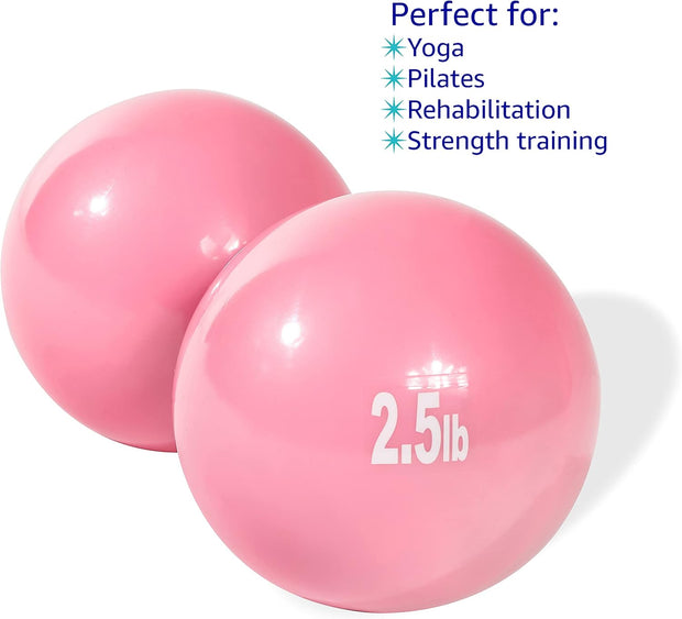 Trademark Innovations Weighted Toning Exercise Ball - Set of 2