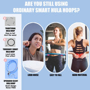U5-16 Knots Waist 28”- 46”, Silent Smart Weighted Hula Hoop for Adults Weight Loss, Infinity Hoop Plus Size, Home Outdoors Fitness Exercise, Abdominal Toner