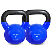 Yes4All 5-100 LB Kettlebells Vinyl Coated Cast Iron for Dumbbell Weights Exercises, Gym, Fitness, Full Body Workout Equipment Push up, Grip and Strength Training