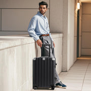 Krute Luggage Set 2 Pieces 20 28 Inch Aluminum Frame Carry on Luggages TSA Lock No Zipper Checked Suitcase with Spinner Wheels Lightweight PC Shell Hardside Suitcases