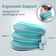 S Cervical Neck Traction Device for Instant Neck Pain Relief - Inflatable & Adjustable Neck Stretcher Neck Support Brace, Neck Traction Pillow for Home Use Neck Decompression