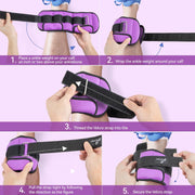 Sportneer Upgrade Adjustable Ankle and Wrist Weights for Women and Men 1-7 lbs / 1-10 lbs Set | Comfortable, Secure Fit for Walking, Running, Fitness, Physical Therapy, Home Gym