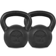 Yes4All 5-80 lbs Cast Iron Kettlebell for Dumbbell Weights Exercises, Gym, Full Body Home Workout Equipment, Push up, Grip and Strength Training