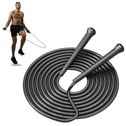 10 ft Speed Jump Rope with Handle, Adjustable Skipping Rope for Men Women, 3 oz Ultra-light Professional Fitness Boxing Cross Fit Exercises Gym Cardio Endurance Training Lovers (Black)
