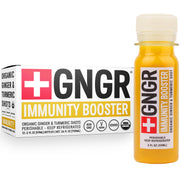 +GNGR Immunity Booster Organic Ginger and Turmeric Shot - Cold Pressed Ginger Shots with Turmeric, Cayenne Pepper, Orange, Lemon for All Natural Immune & Digestive Support (2 Oz, Pack of 12)