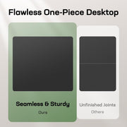 Marsail 48 x 30 Electric Standing Desk with One-Piece Desktop, Sit Stand Desk with Thickened Tabletop, Height Adjustable Stand Up Desk with Cable Management for Home Office(Frame+Desktop, 2 Packages)