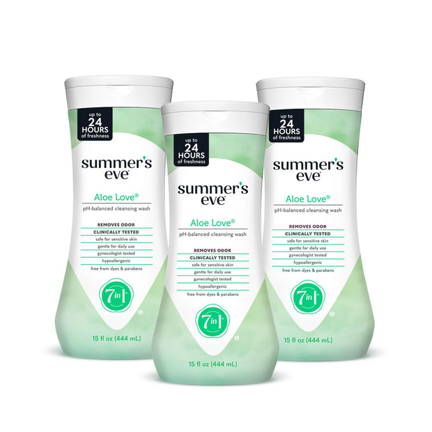 Summer's Eve Blissful Escape Daily Refreshing All Over Feminine Body Wash, Removes Odor, Feminine Wash pH Balanced, 15 Fl Oz (Pack of 3)