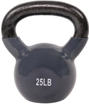 Sunny Health & Fitness Vinyl Coated Kettlebell for Strength Weight Training & Swinging Exercise - In 5, 10, 15, 20, 25 Pound