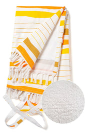 Native Fab Oversized Turkish Beach Towels - 2 Pack - Terry Cotton - Extra Large 40x72 inches, Soft, Absorbent, Quick Dry Towels for Adults, Swim, Bath, Spa, Pool - Red, Orange, Blue, Navy