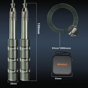 Speed Jump Rope - Tangle-Free Foldable Grip Skipping Rope for Fitness, Boxing & Cardio - Durable PVC Cable for Men Women