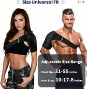 Shoulder Brace for Women and Men Recovery Shoulder. Adjustable Shoulder Support for Rotator Cuff, AC Joint Pain Relief, Shoulder Injuries. Perfect Fit Shoulder Compression Sleeve (One Size Regular)