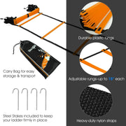 Yes4All Hex Agility Rings/Speed Rings with Carrying Bag – Hexagon Rings, Agility Hurdles for Agility Footwork Training