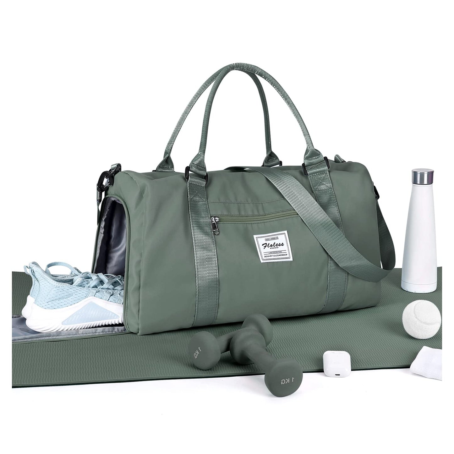 Gym Bag Womens,Travel Duffel Carry on Bag Sport Tote Bag Weekend Overnight Bag