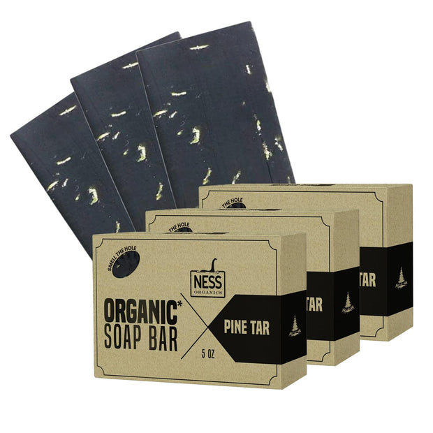 Ness Mens Soap Bar - Smoked OUD Scent - Natural Soap For Men - Mens Bar Soap With Organic Ingredients & Essential Oils - Moisturizing Bar Soap - Handmade In The USA, Cruelty Free, Vegan - 3 Pack
