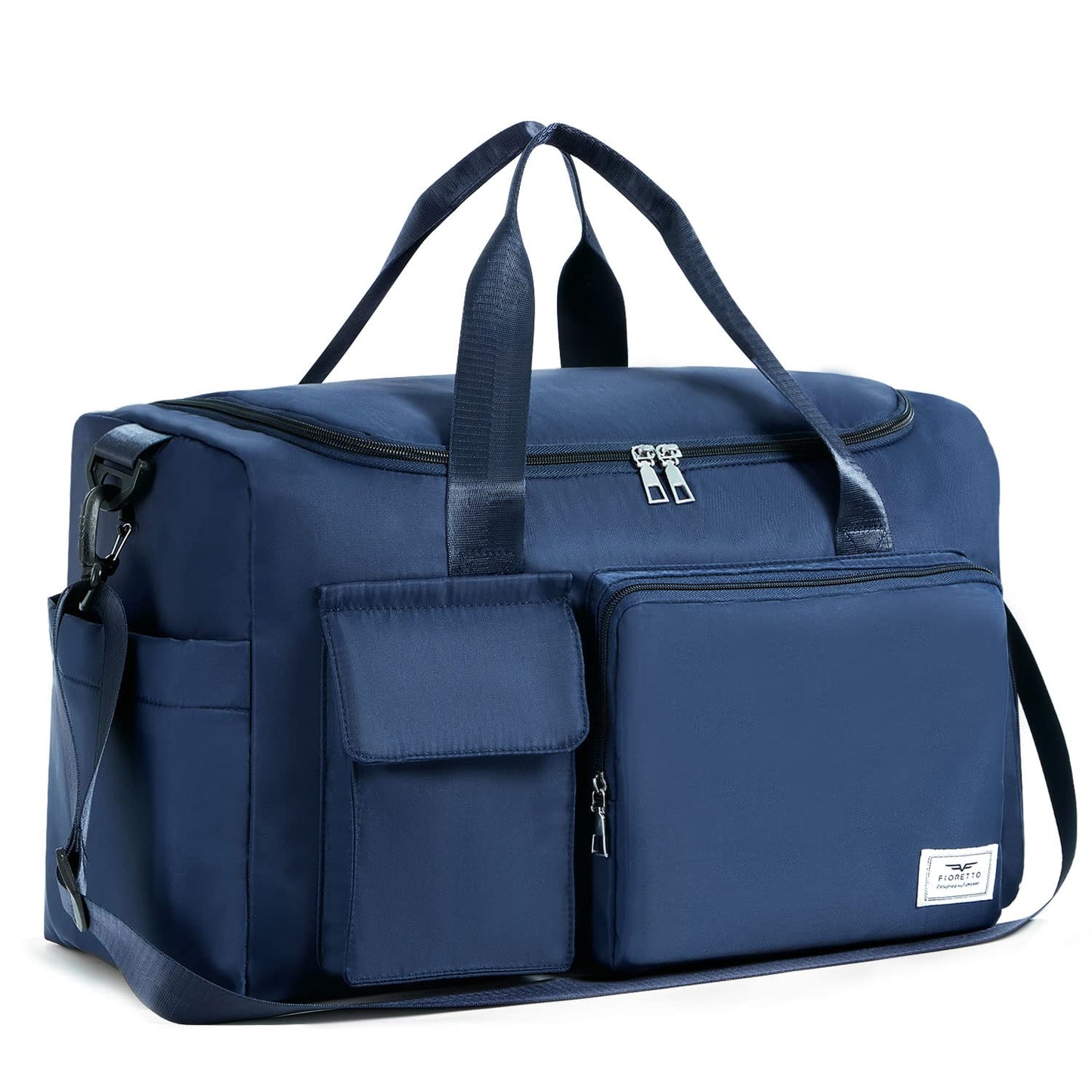 FIORETTO Women's Gym Duffle Bag with Shoes Compartment, 37L Capacity, Ideal for Travel, Gym, Sports, Duffel, Weekender
