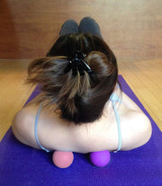 Massage Lacrosse Balls for Myofascial Release, Trigger Point Therapy, Muscle Knots, and Yoga Therapy. Set of 2 Firm Balls (Blue and Red)