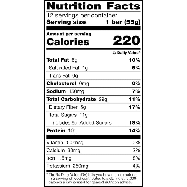RXBAR Nut Butter and Oat Protein Bars, Protein Snacks, Snack Bars, Blueberry Cashew Butter, 23.2oz Box (12 Count)