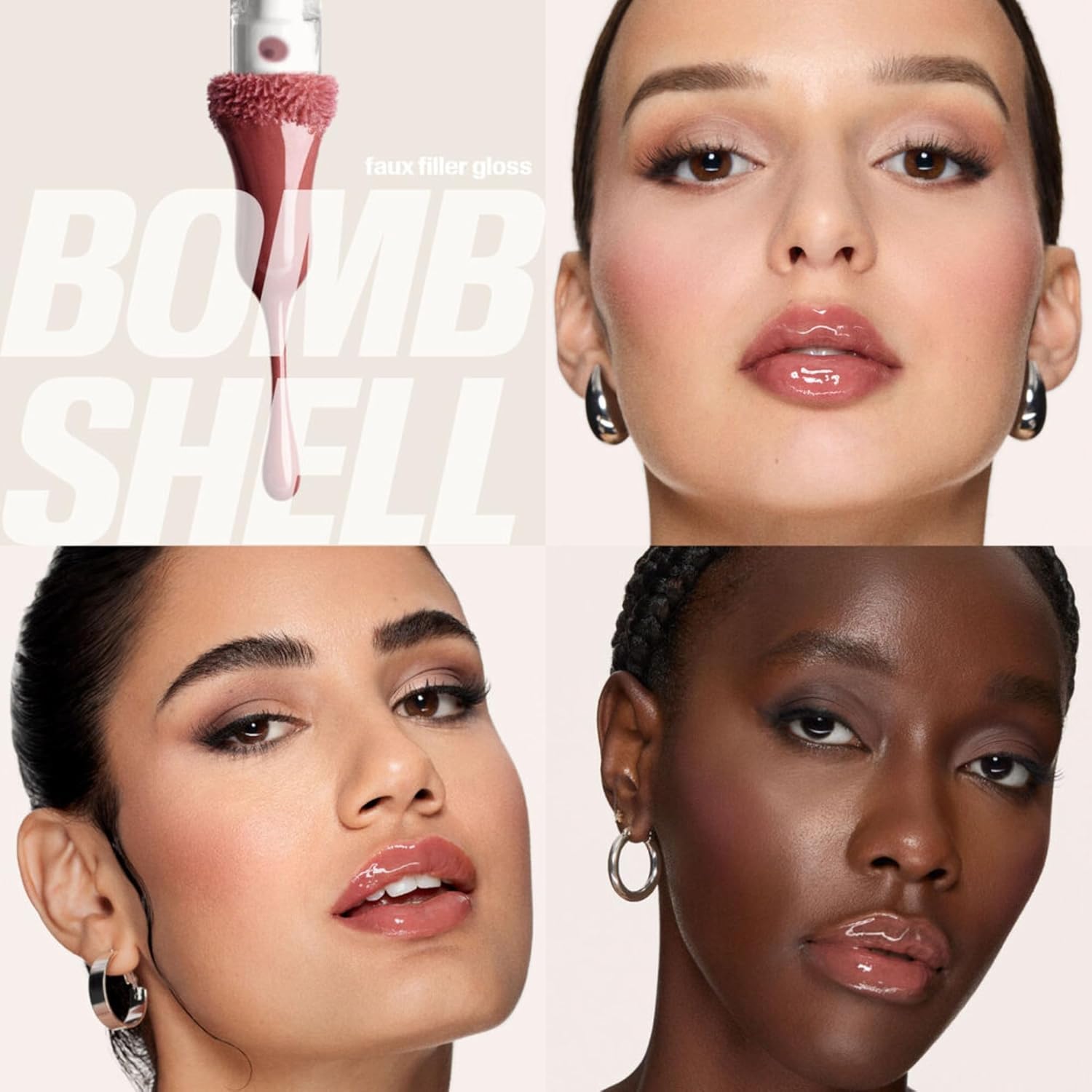 Huda Limited Edition Pink Kit Juicy Bombshell Lip Duo - Lip Pencil and Lip Gloss - Travel Size