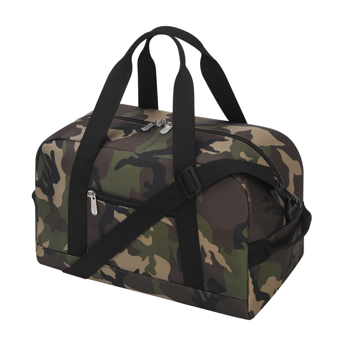 Small Gym Bag 14 inch lightweight Carry On Mini Duffel Bag for Travel Sport - Black