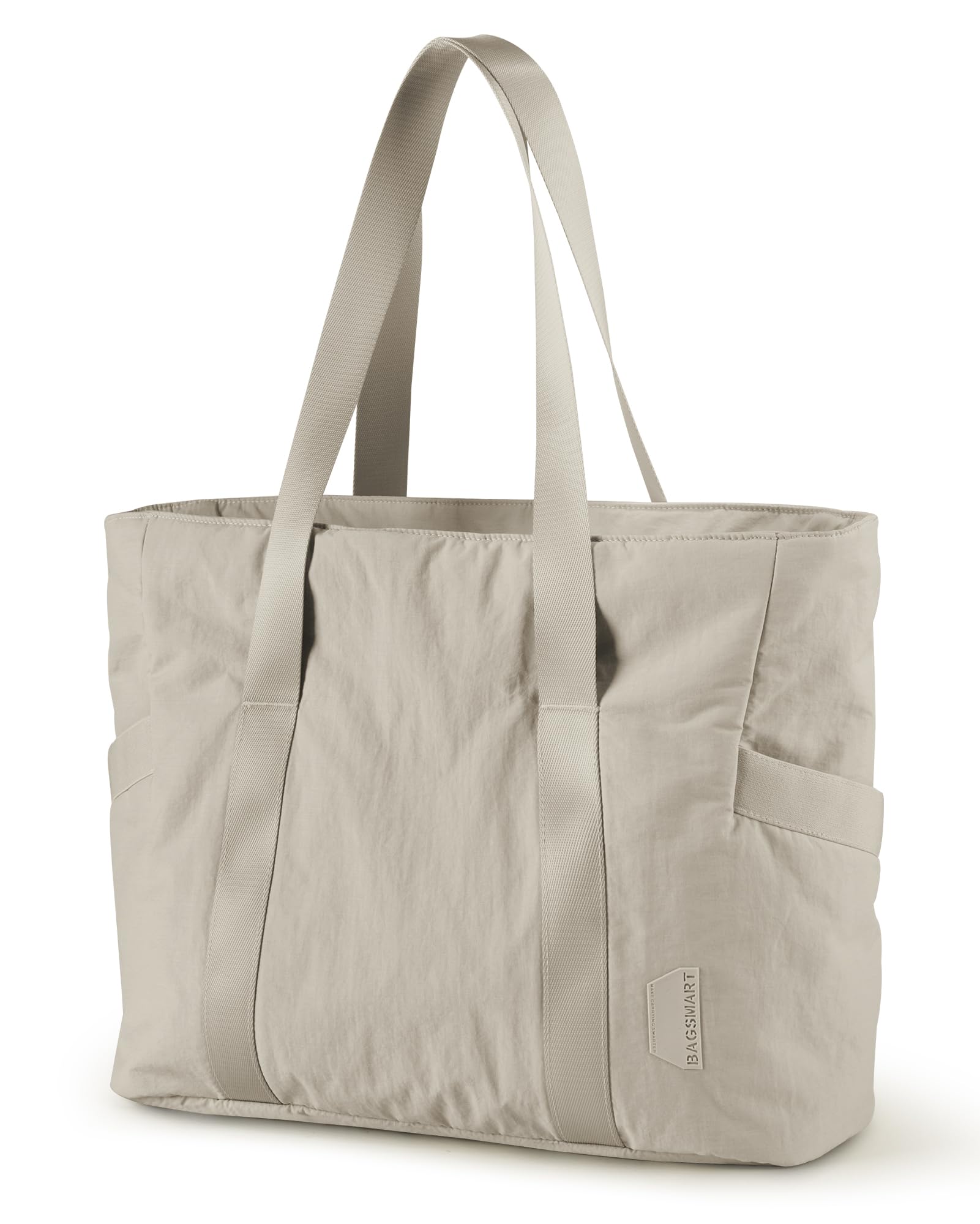 BAGSMART Tote Bag for Women with Zipper, Gym tote with Compartments, Work Tote Nurse Dance Yoga Bag for Travel