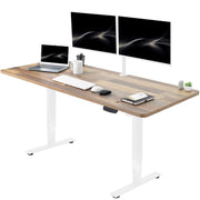 VIVO Electric 63 x 32 in Standing Desk, Memory Height Adjustment, 176 lb Frame Support, 2E Series, Black Top Black Frame, DESK-KIT-2E1B