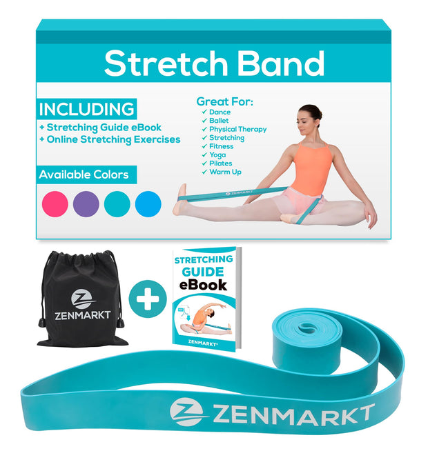 Zenmarkt Ballet Stretch Bands for Flexibility and Strength - Stretch Bands Ideal to Have as Dance Equipment in Every Competition - Suitable for Gymnastics, Cheerleading, and Pilates Training