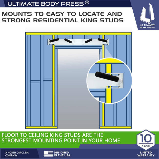 Ultimate Body Press Wall Mounted Doorway Pull Up Bar